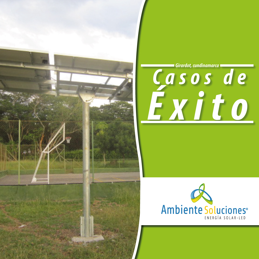 Sistema solar autónomo para escenarios deportivos.