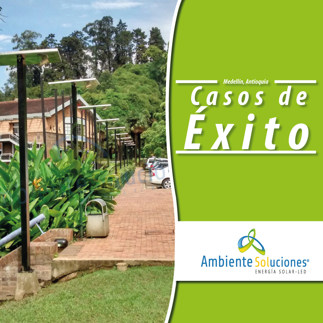 Sistema alumbrado publico solar, para espacios públicos.