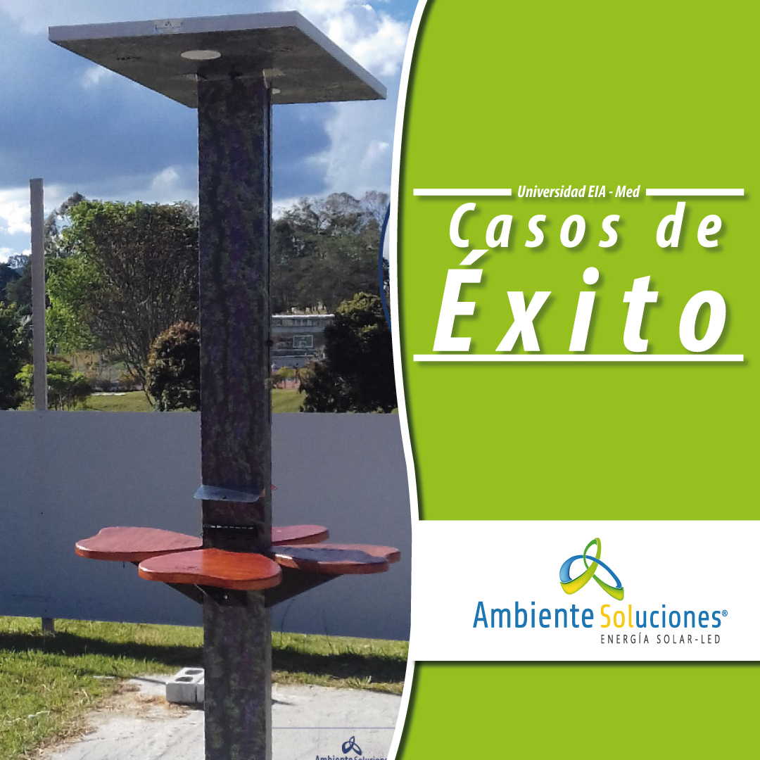 Árbol cargador solar.