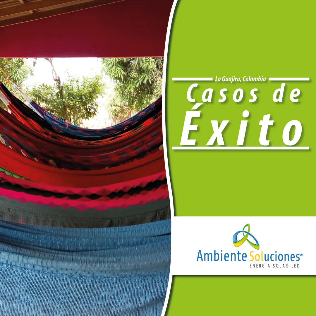 Iluminación y energía solar - la Guajira, Colombia.