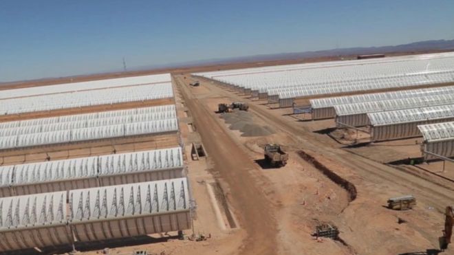 LA PLANTA SOLAR GRANDE COMO UNA CIUDAD QUE DARÁ ENERGÍA A UN MILLÓN DE HOGARES - MARRUECOS