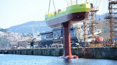 Magallanes bota en Vigo su prototipo de aprovechamiento de la energía de las mareas