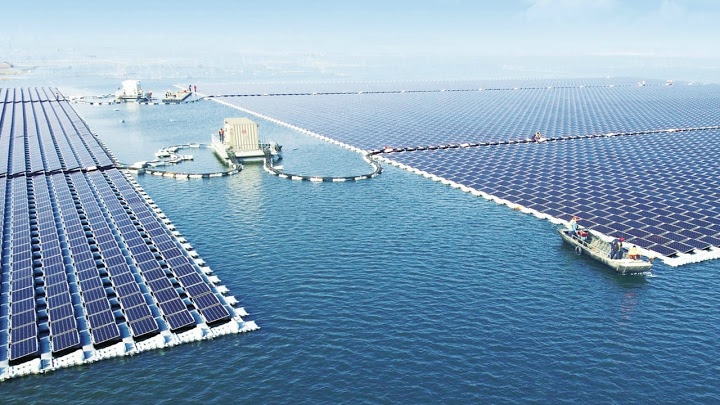 China activa la planta flotante de energía solar más grande del planeta