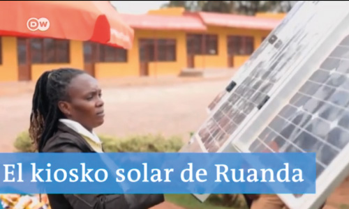 El kiosko solar de Ruanda