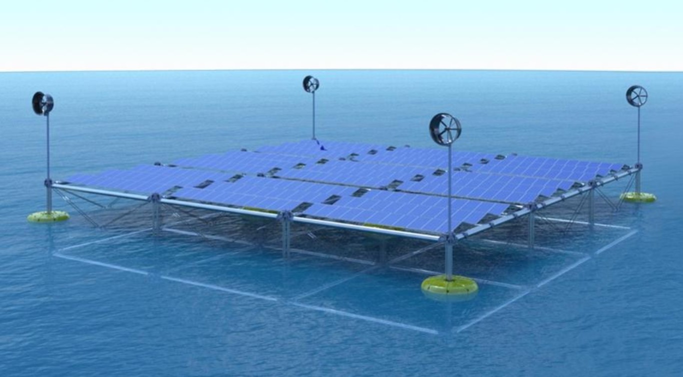 Esta plataforma híbrida promete generar electricidad a partir de la energía solar, eólica y undimotriz