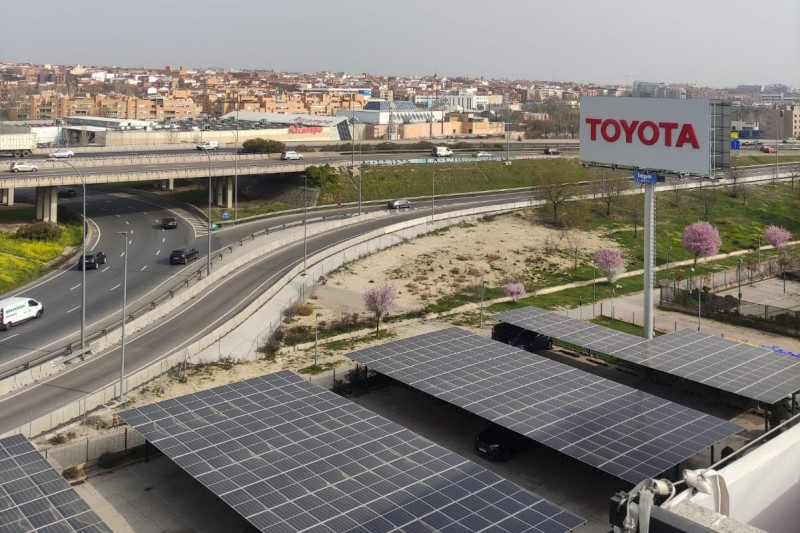 Toyota España rebajará la factura de sus oficinas centrales hasta un 30 porciento gracias a su nueva instalación solar para autoconsumo