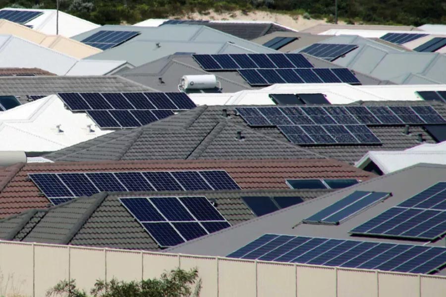La energía solar en azoteas alcanza un récord de generación del 65,2 por ciento en Australia Occidental