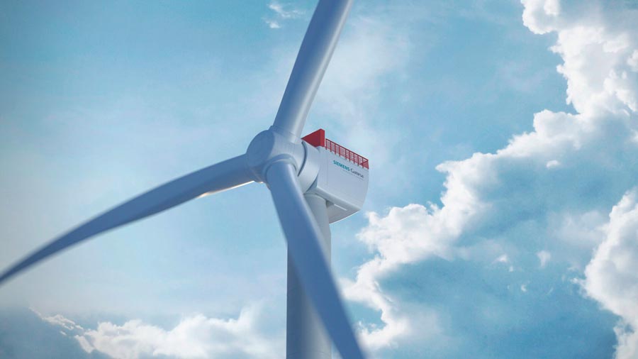 Aerogeneradores de Siemens Gamesa para el 'mega parque' eólico marino de 1.044 MW de Taiwan