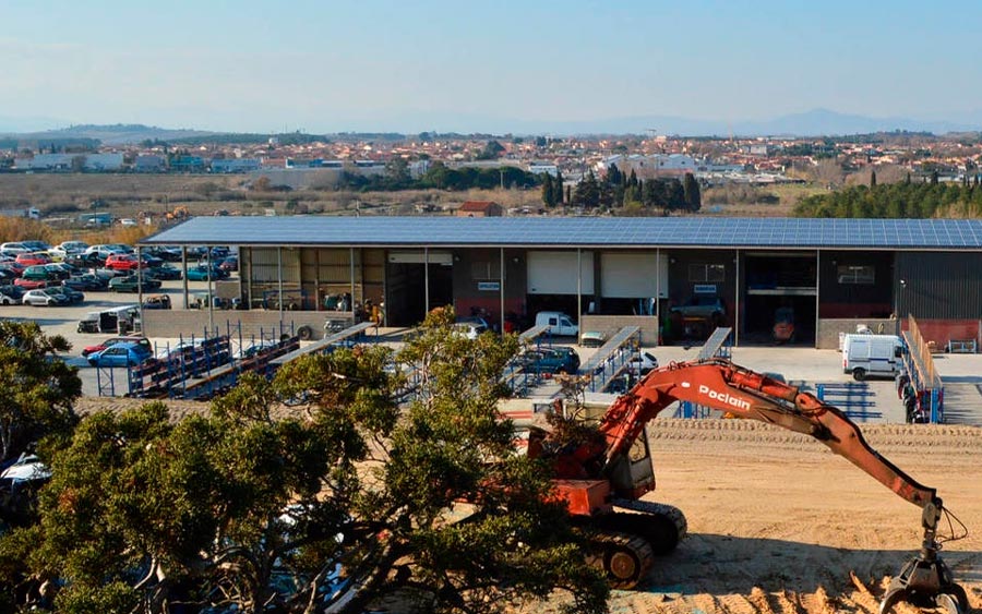 Una cubierta solar fotovoltaica de más de tres megavatios en Francia