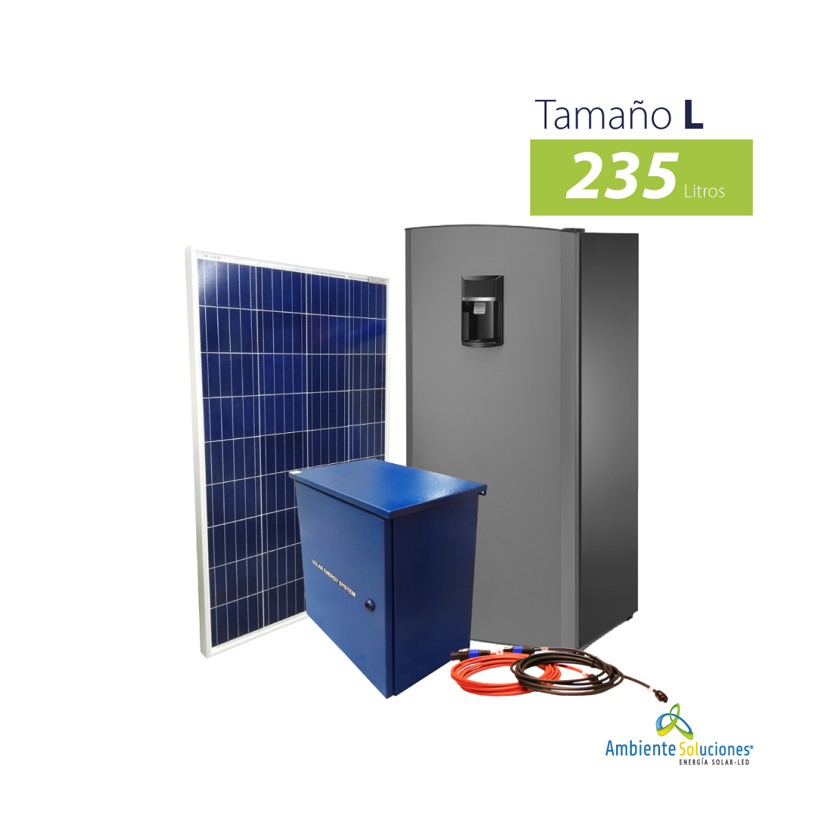 Kit  nevera-congelador solar 235 L