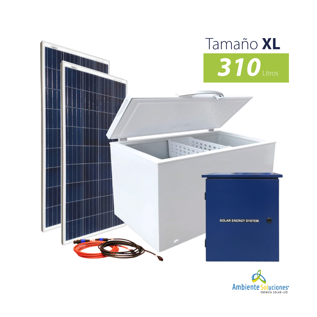 Kit  nevera-congelador solar 310 L