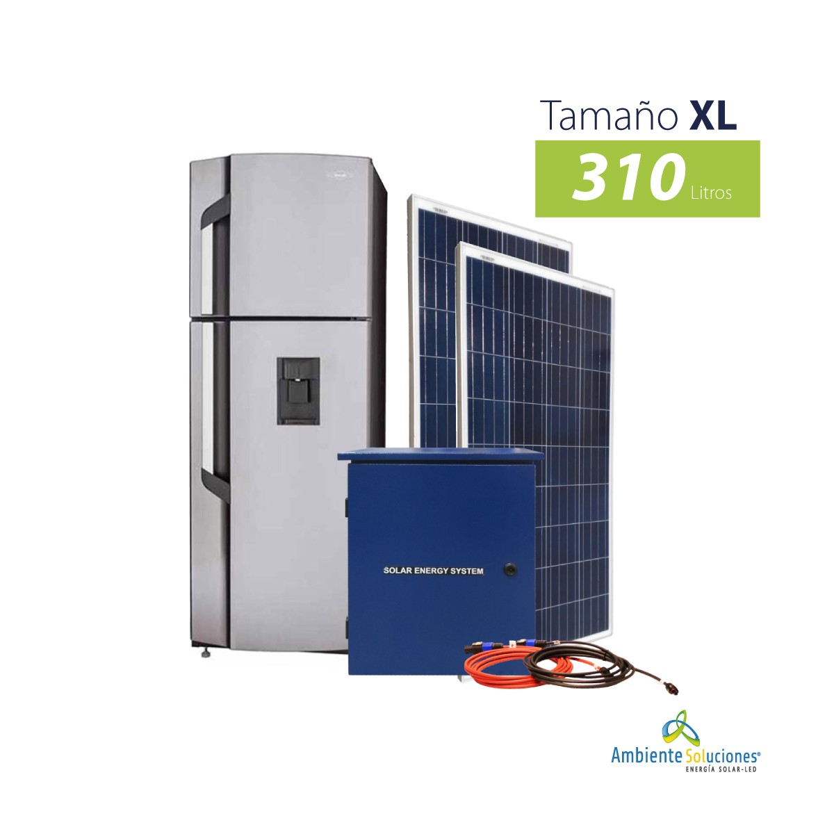 Kit  nevera-congelador solar 310 L