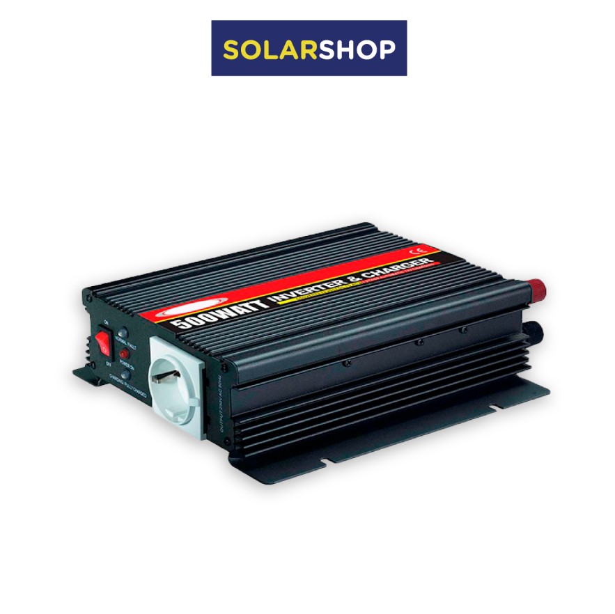 INVERSOR /CARGADOR 12V 500W ONDA MODIFICADA