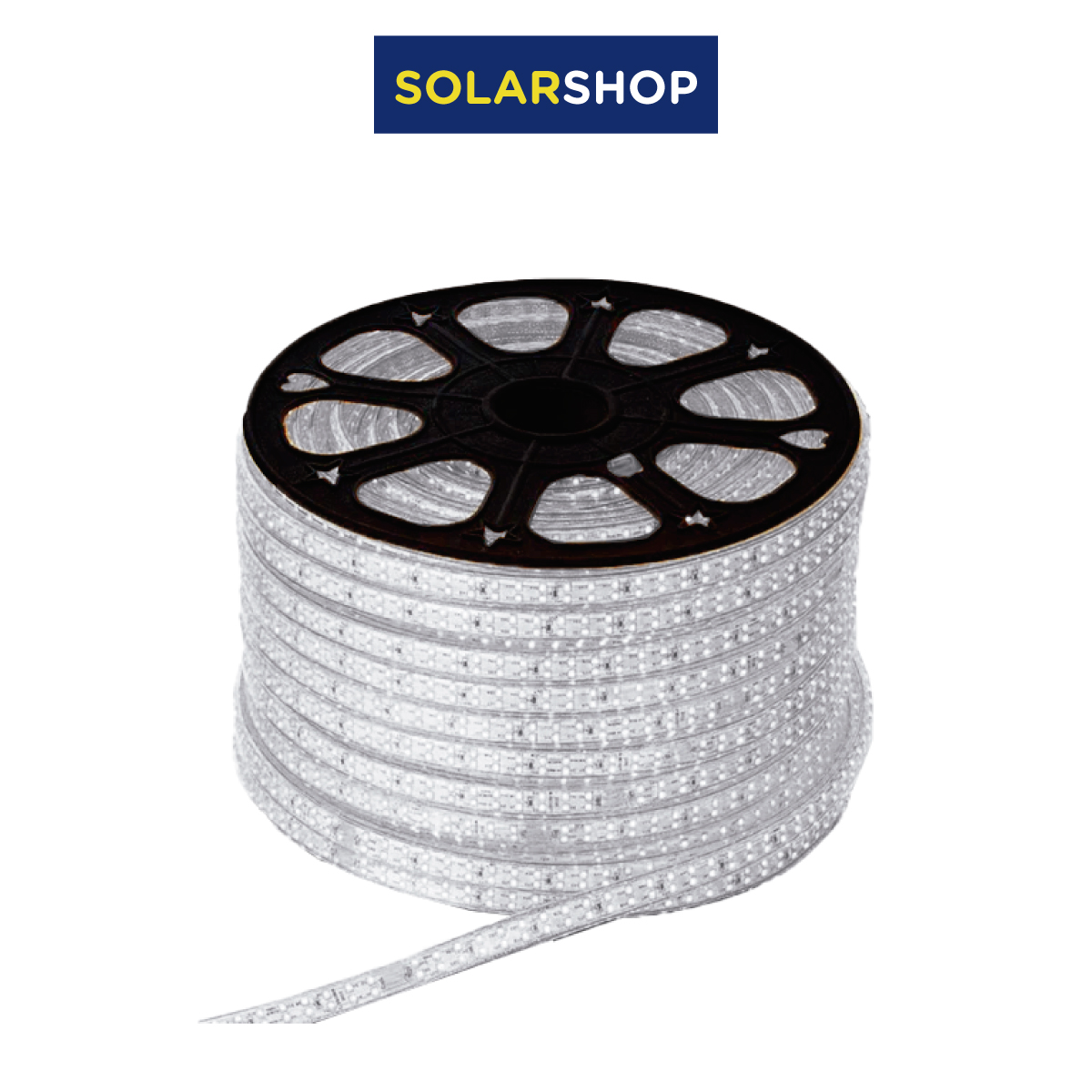 CINTA LED 120V 3528 DOBLE LED IP65 BLANCA ROLLO x 100M