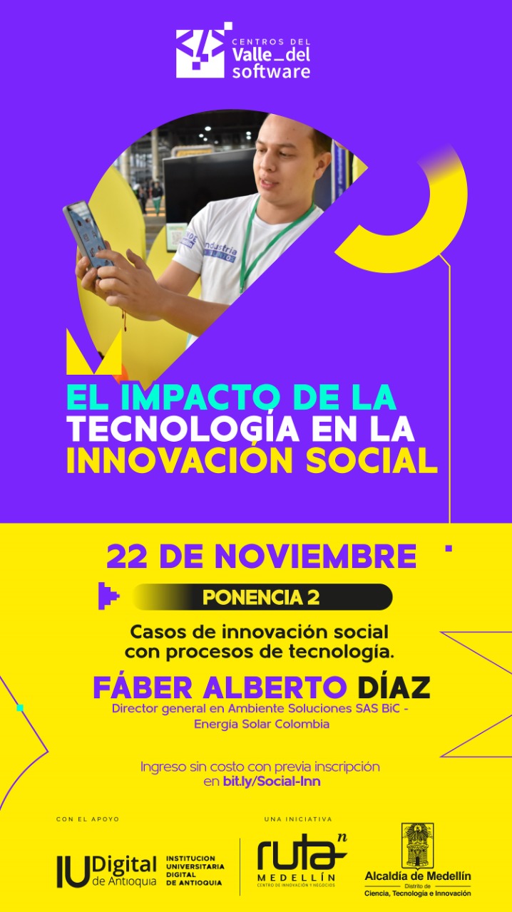 El Centro de Ciencia y Tecnología de Antioquia realizará  el seminario  "El impacto de la tecnología en la innovación social"
