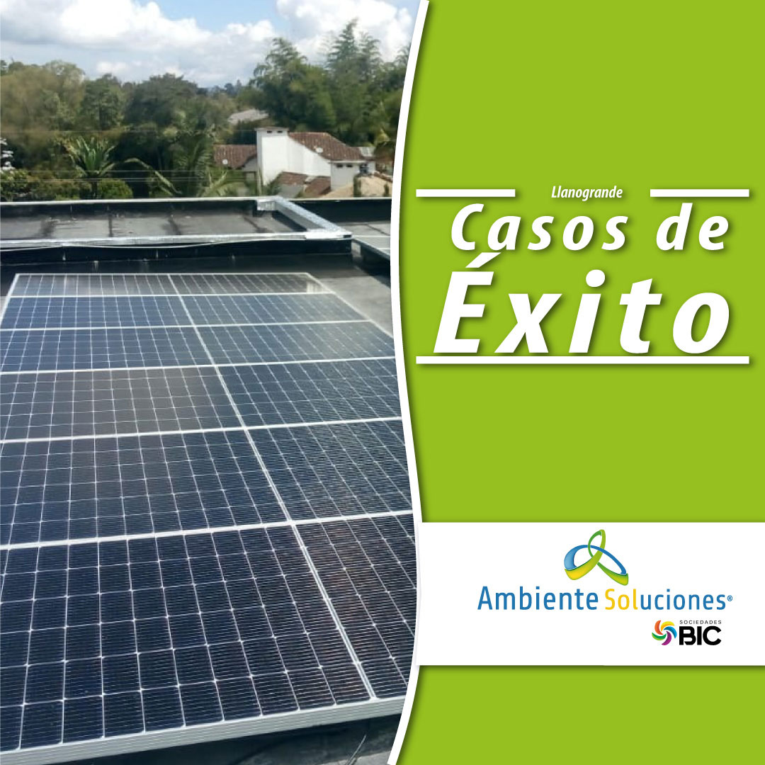 Sistema solar  hibrido de inyección a red - en llanogrande  - Antioquia