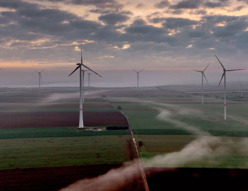 Dos países europeos funcionan con un 100 por ciento de energía renovable gracias al aumento de la capacidad eólica