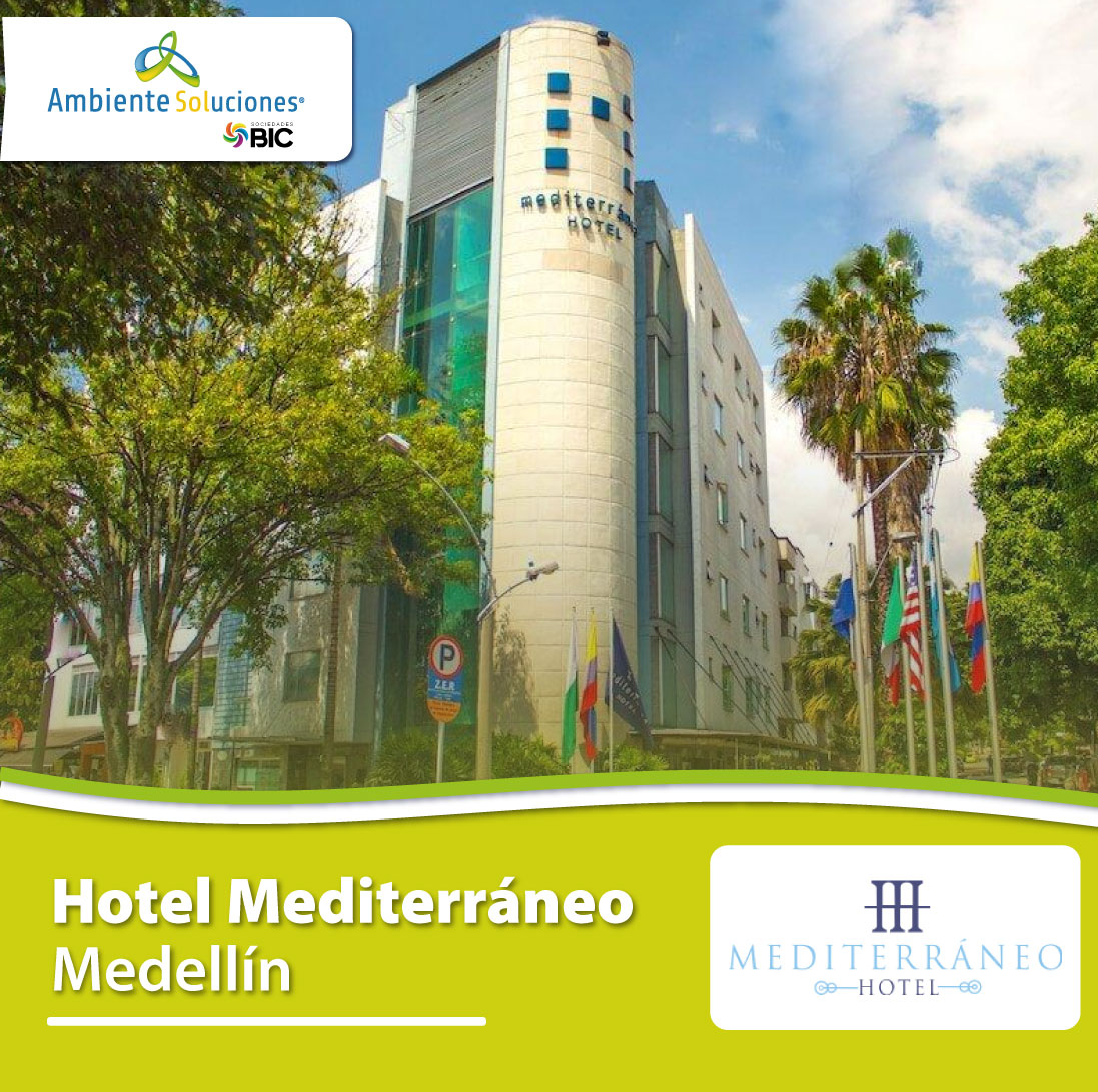 Sistema solar conectado a la red en Hotel Mediterráneo, Medellín, Antioquia